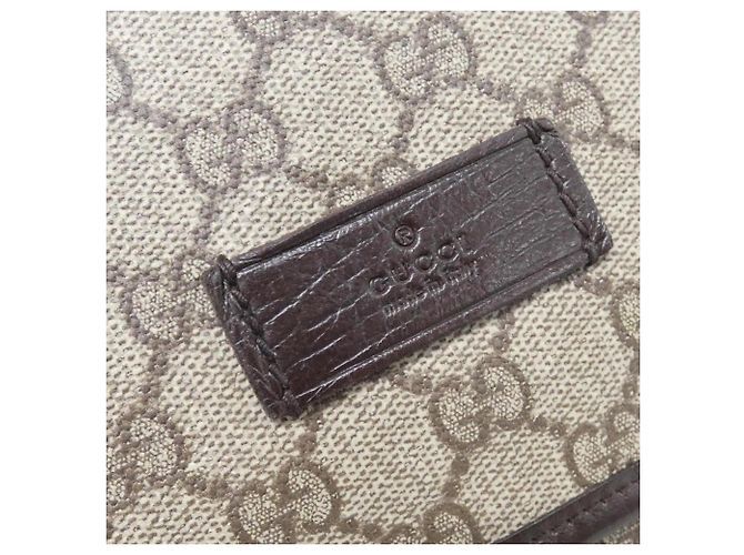 Borsa a tracolla Gucci 189748 F0OHR Beige Marrone scuro - vista 5