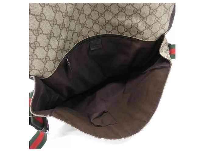 Gucci 189748 F0OHR Schultertasche Beige Dunkelbraun - Ansicht 9