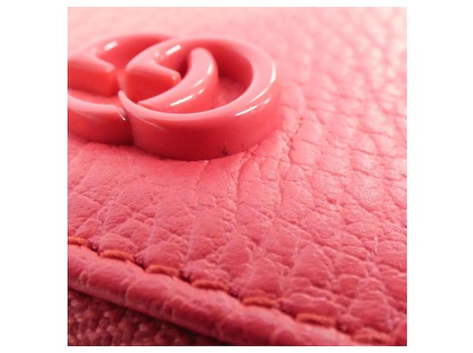 Gucci Coral Pink Leather Coin Purse - view 4