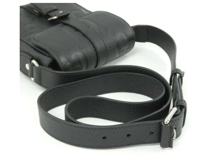 Borsa a tracolla in pelle Gucci GG Nero - vista 4
