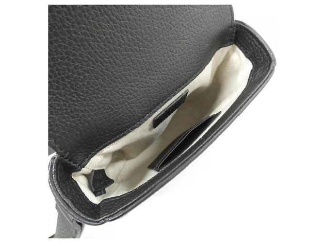 Borsa a tracolla in pelle Gucci GG Nero - vista 5