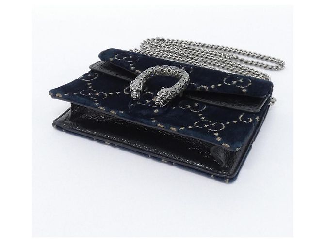 Borsa a tracolla Gucci DIONYSUS 476432 9TIBN Nero Blu - vista 3