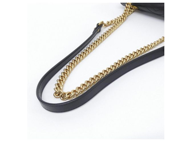 Borsa a tracolla Gucci GG Marmont Nero - vista 5