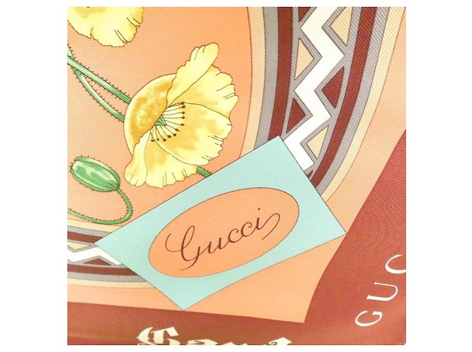 Gucci Bordeaux Seidentuch - Ansicht 2
