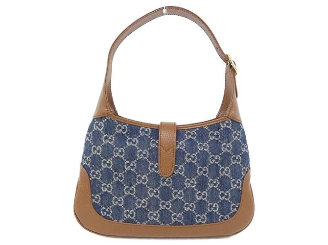Borsa a tracolla Gucci JACKIE 1961 Marrone Blu scuro - vista 2