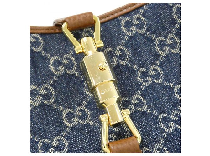 Borsa a tracolla Gucci JACKIE 1961 Marrone Blu scuro - vista 4