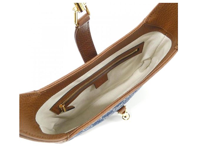 Borsa a tracolla Gucci JACKIE 1961 Marrone Blu scuro - vista 7