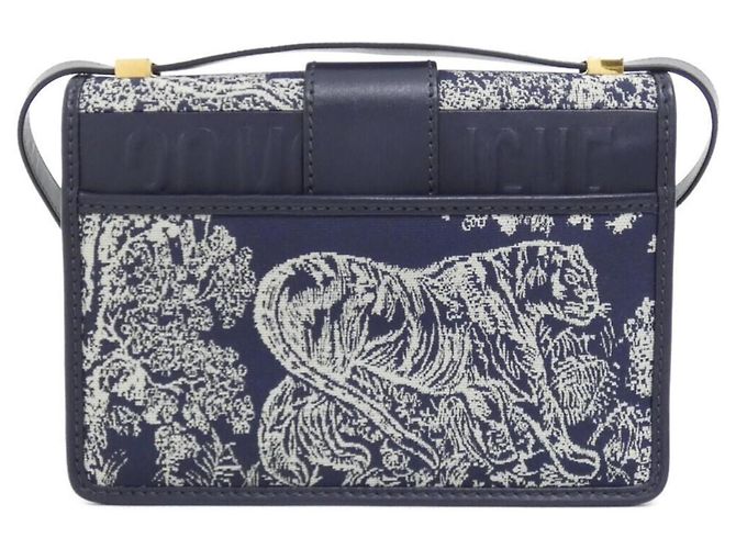 Borsa a tracolla Christian Dior REVERSE TOILE DE JOUY Blu - vista 2