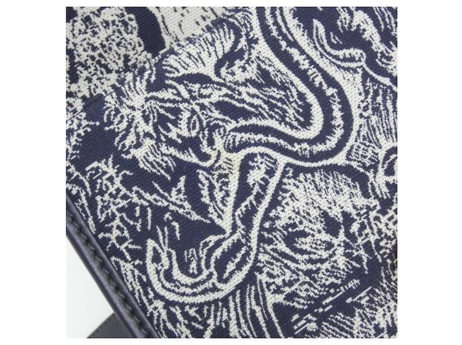 Borsa a tracolla Christian Dior REVERSE TOILE DE JOUY Blu - vista 4