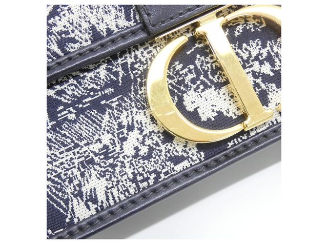 Borsa a tracolla Christian Dior REVERSE TOILE DE JOUY Blu - vista 6