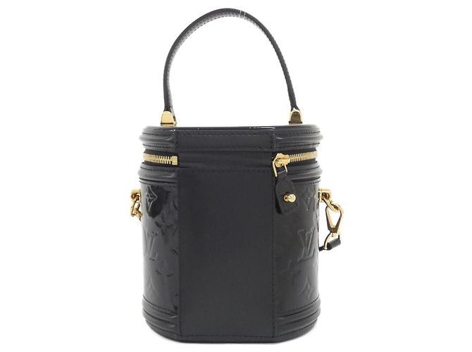 Borsa Louis Vuitton Vernis Cannes PM Nero - vista 2
