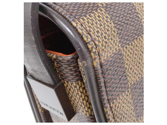 Borsa a tracolla Louis Vuitton Damier Tribeca Carre Marrone - vista 4