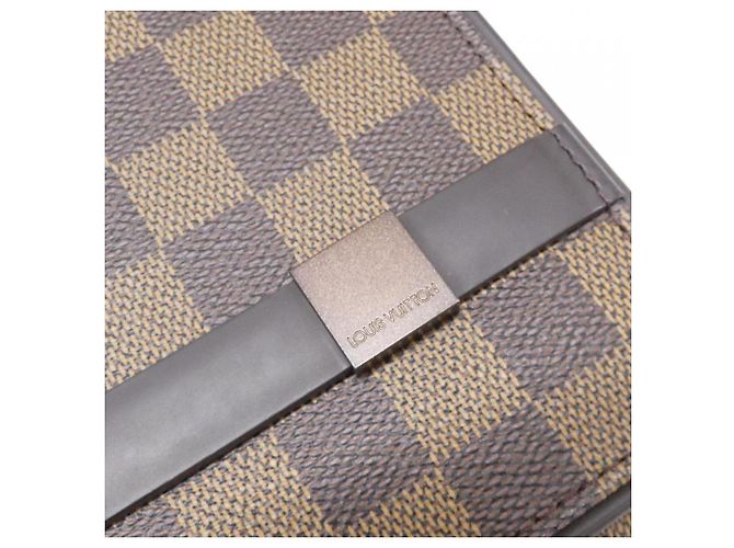 Borsa a tracolla Louis Vuitton Damier Tribeca Carre Marrone - vista 5