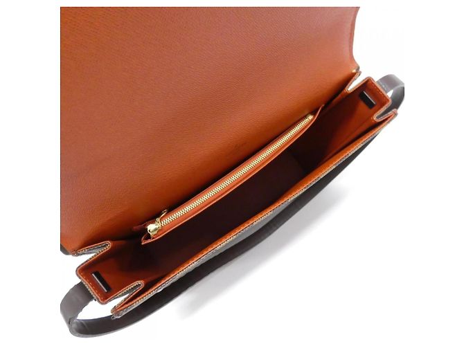 Borsa a tracolla Louis Vuitton Damier Tribeca Carre Marrone - vista 8
