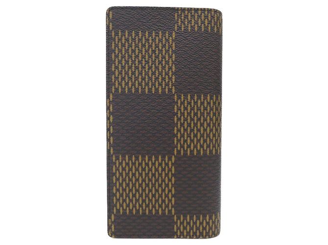 Louis Vuitton Damier Giant Portefeuille Brazza Wallet Marrone - vista 2