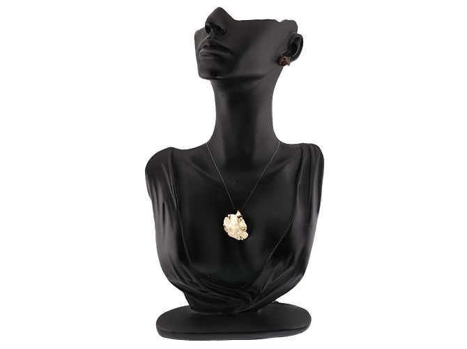Pendente Chanel Camélia in oro giallo 18K - vista 7