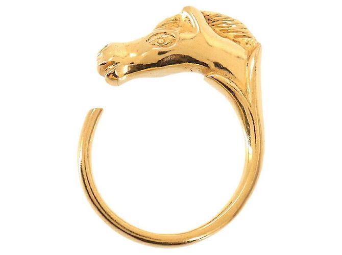 Hermès Hermes Cheval Horse Ring in Gold Golden - view 2