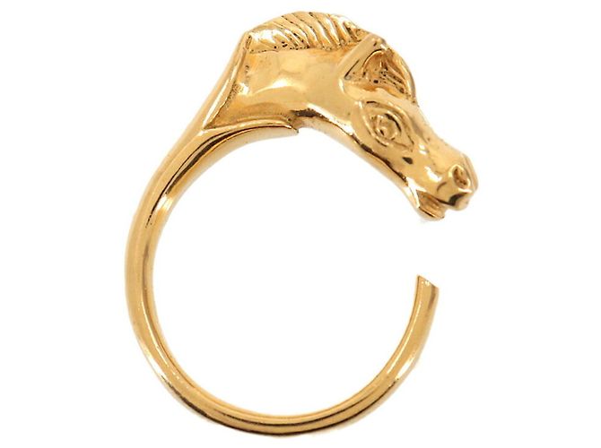 Hermès Hermes Cheval Horse Ring in Gold Golden - view 3