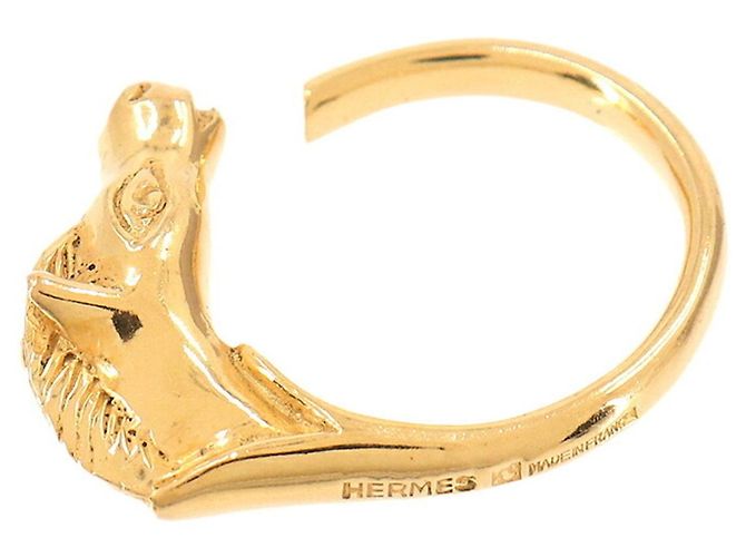 Hermès Hermes Cheval Horse Ring in Gold Golden - view 4
