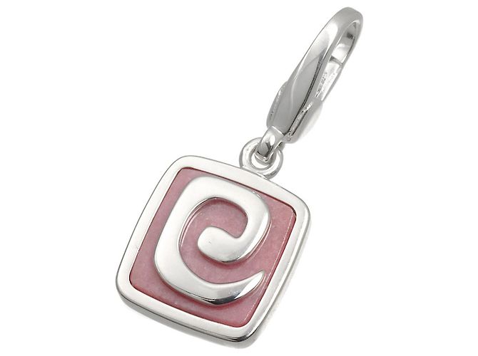 Bulgari Pendente Bvlgari in rodocrosite e oro bianco 18K - vista 2