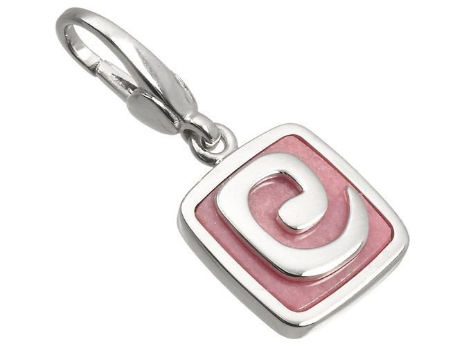 Bulgari Pendente Bvlgari in rodocrosite e oro bianco 18K - vista 3