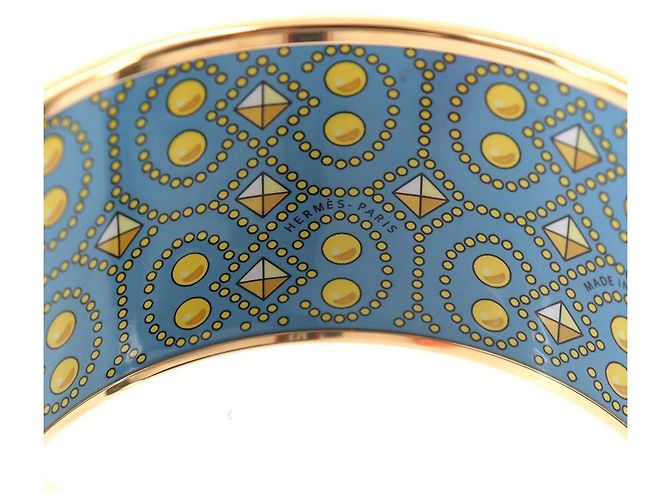 Hermès Bracciale Rigido Hermes HERMES Email TGM Rosa D'oro Giallo - vista 4