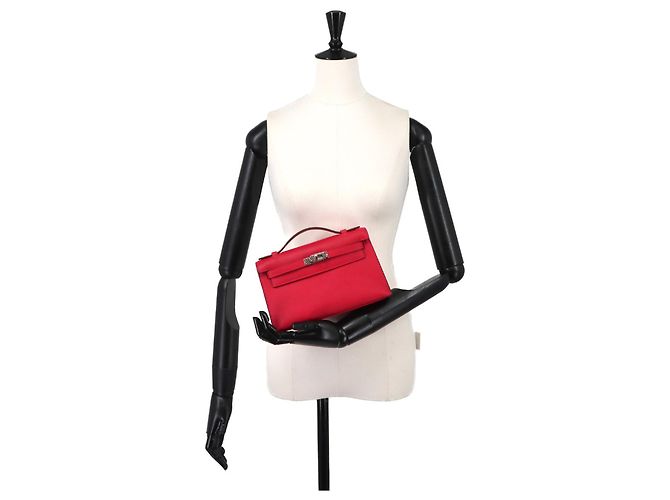 Hermès Pochette Kelly Swift in Red Rosso - vista 10