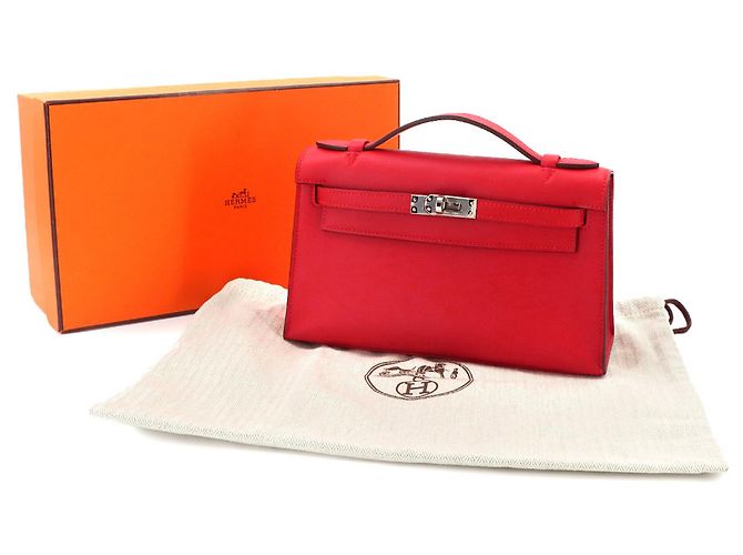 Hermès Pochette Kelly Swift in Red Rosso - vista 2