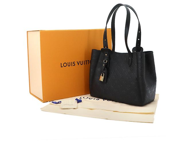 Borsa tote Louis Vuitton All In One PM Monogram Empreinte Noir Nero Monogramma - vista 2