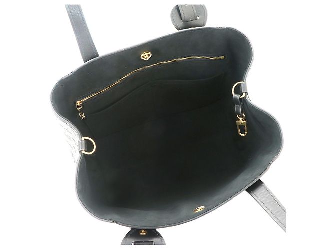 Borsa tote Louis Vuitton All In One PM Monogram Empreinte Noir Nero Monogramma - vista 7