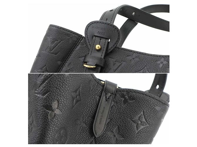 Borsa tote Louis Vuitton All In One PM Monogram Empreinte Noir Nero Monogramma - vista 8