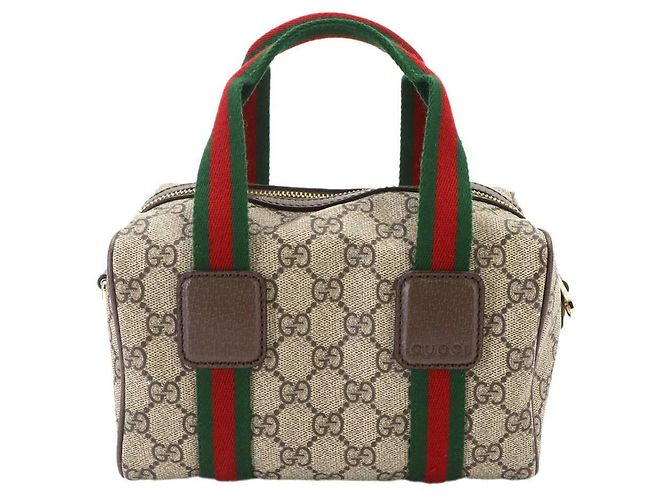 Borsa a mano 2-way Mini Gucci Ophidia Marrone Beige - vista 3