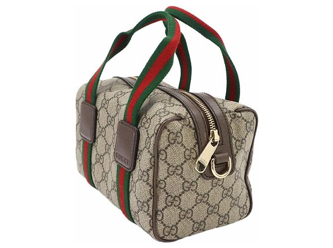 Borsa a mano 2-way Mini Gucci Ophidia Marrone Beige - vista 4