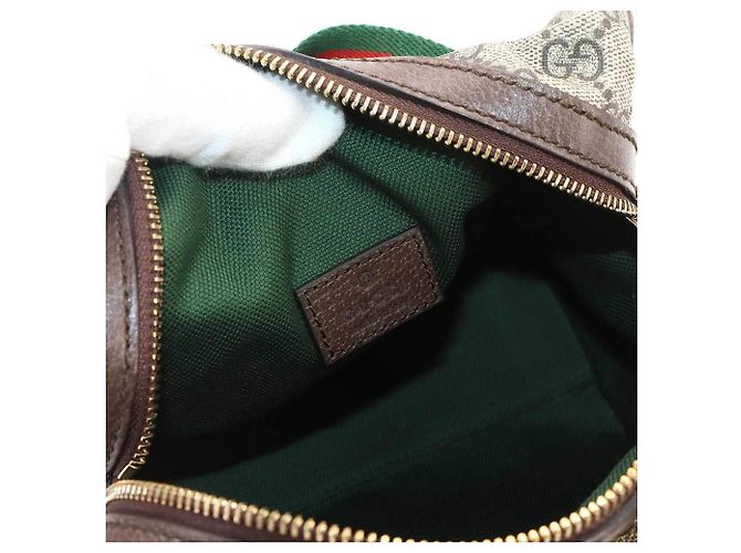 Borsa a mano 2-way Mini Gucci Ophidia Marrone Beige - vista 7
