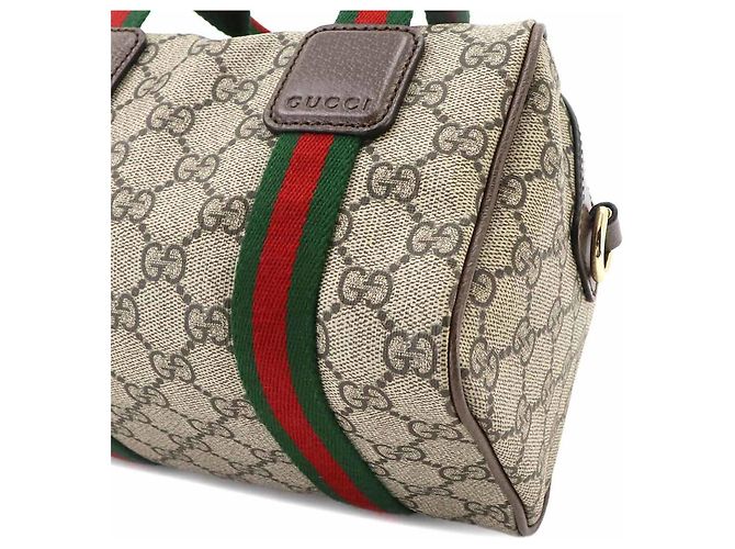 Borsa a mano 2-way Mini Gucci Ophidia Marrone Beige - vista 8