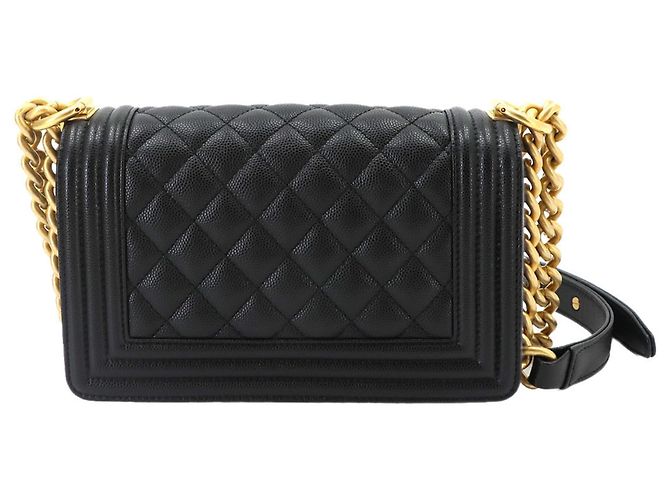 Borsa a tracolla Chanel Boy Small Chain Nero - vista 3