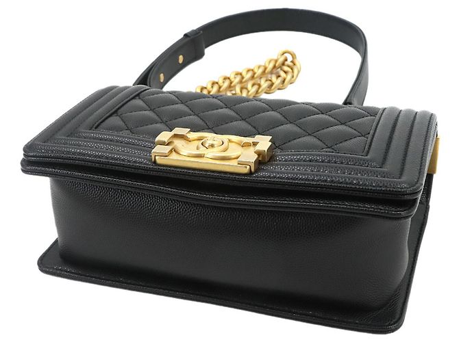 Borsa a tracolla Chanel Boy Small Chain Nero - vista 5