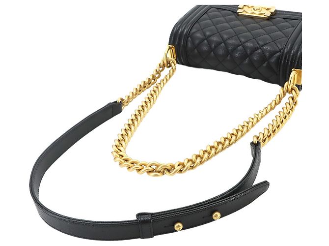 Borsa a tracolla Chanel Boy Small Chain Nero - vista 6