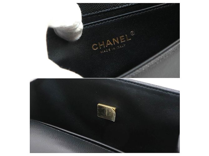 Borsa a tracolla Chanel Boy Small Chain Nero - vista 8