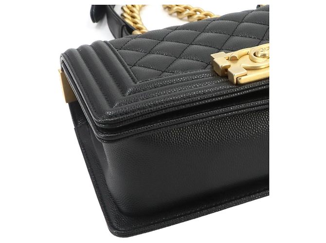 Borsa a tracolla Chanel Boy Small Chain Nero - vista 9
