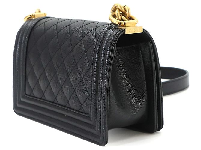 Borsa a tracolla Chanel Boy Small con catena Nero - vista 4
