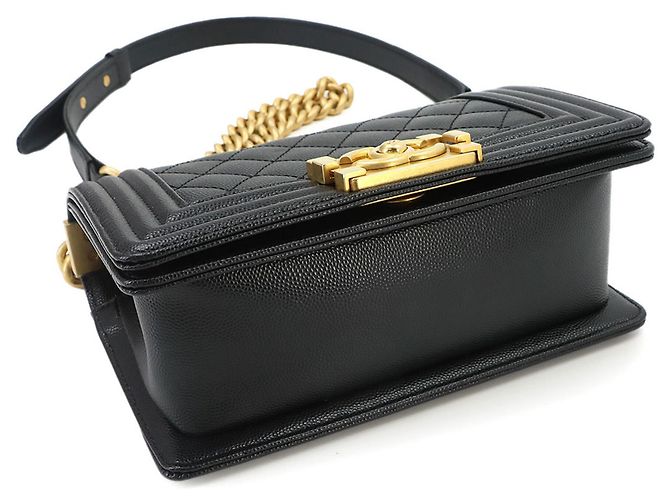 Borsa a tracolla Chanel Boy Small con catena Nero - vista 5