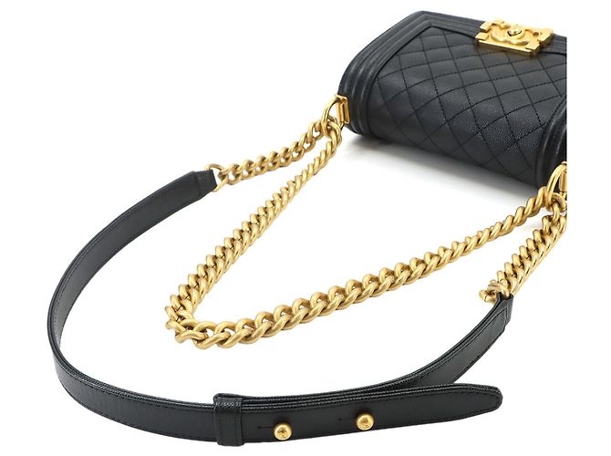 Borsa a tracolla Chanel Boy Small con catena Nero - vista 6