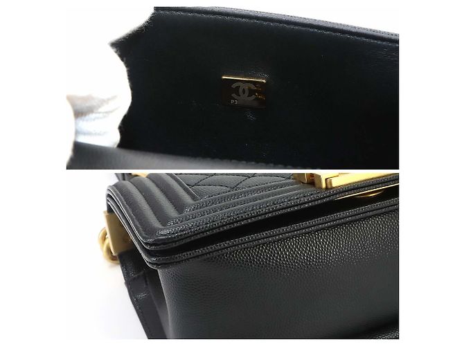Borsa a tracolla Chanel Boy Small con catena Nero - vista 9