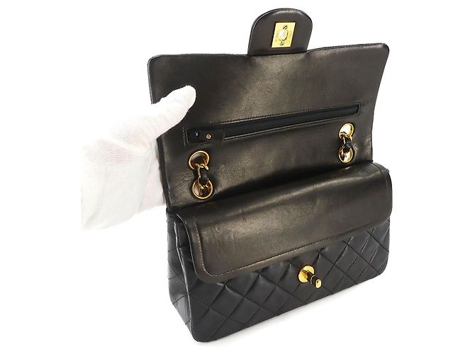 Borsa a tracolla Chanel Matelasse 23 con catena Nero - vista 7