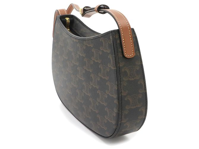 Céline Celine Triomphe Schultertasche Braun Schwarz - Ansicht 4