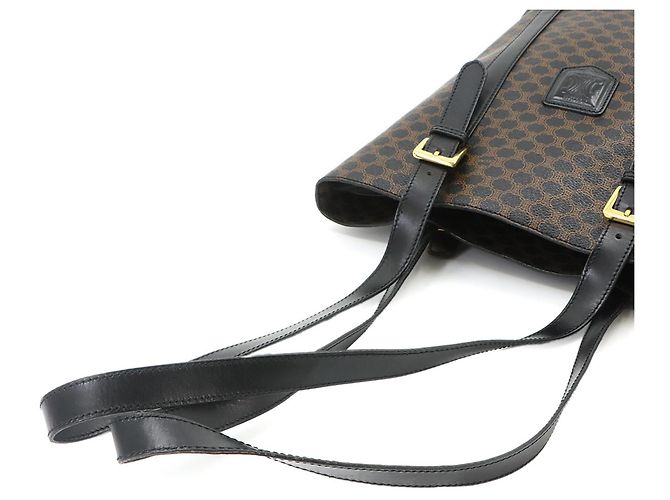 Céline Celine Macadam Tote Handtasche Braun Schwarz - Ansicht 5