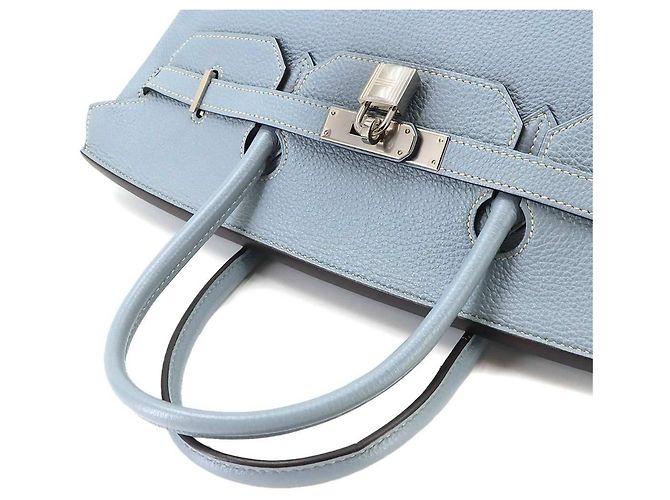 Hermès Borsa Hermes Birkin 40 Togo Blue Lin - vista 5