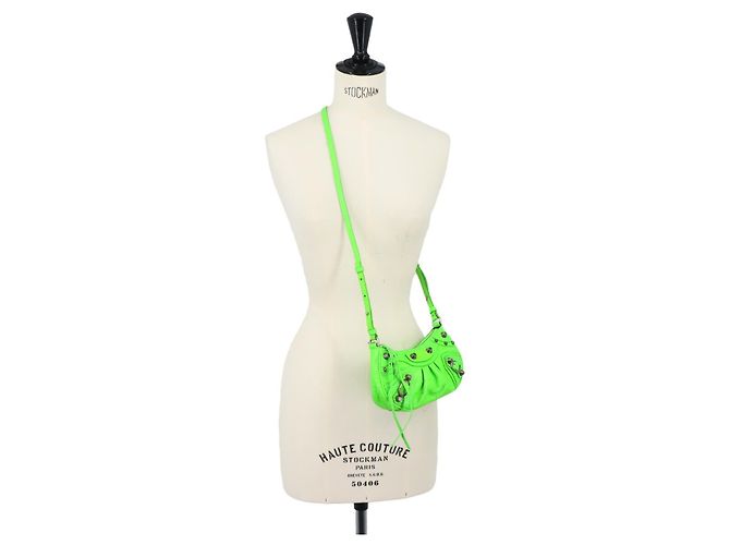 Borsa 2-Way Balenciaga Le Cagole Mini Verde - vista 10