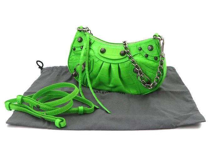 Borsa 2-Way Balenciaga Le Cagole Mini Verde - vista 2